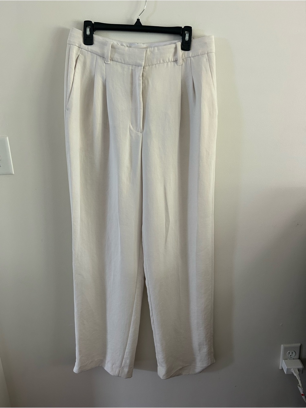 Wilfred Aritzia SIZE 12 Large white The Effortless Pant trousers ** READ